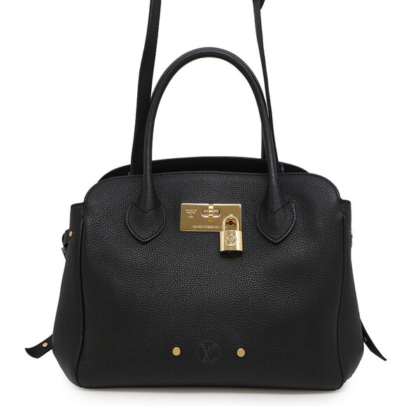 LOUIS VUITTON Black Leather Shoulder Bag - Picture 1 of 16